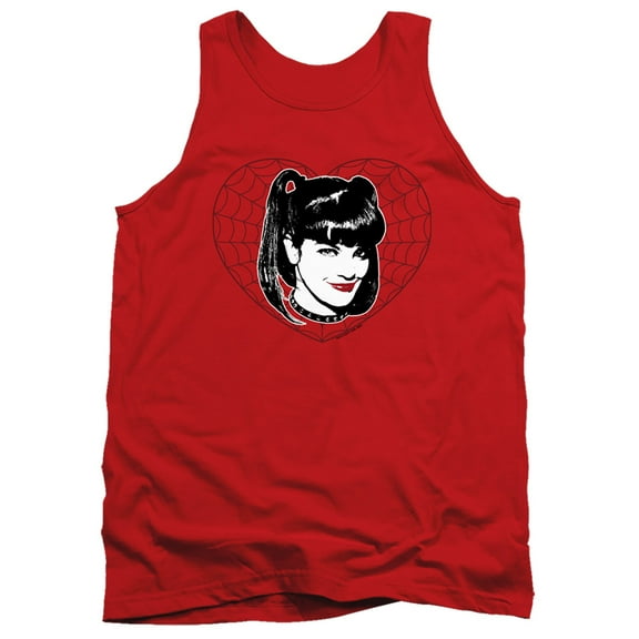 Ncis Abby Heart Adult Tank Top Red