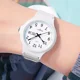 thumbnail image 2 of Reloj Digital Elegante Ultra Ligero Comodo Impermeable Correa Blanco Bisel Blanco Fondo Blanco, 2 of 4