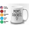 thumbnail image 3 of Child Mug White 15oz - Mom's Favorite - Family Daughter Son Children Mother's Day Birthday, 3 of 7