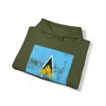 thumbnail image 4 of St Lucia Saint Lucian Flag Pride Hoodie, Gifts, Hooded Sweatshirt, 4 of 4