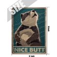 thumbnail image 5 of Nice Butt Alpaca Tin Sign Wall Art Poster Funny Vintage Retro Plaque Paintings Cute Alpaca Home Bedroom Bathroom Decor Retro Vintage Metal Tin Signs Bar Home Decor 12x16 Inches, 5 of 7