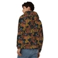 thumbnail image 4 of Kdxio Chicken Rooster Print Men Hoodies Casual Hoodies for Men with Zip Pockets Full Zip Long Sleeve Sweatshirt Sports Hooded Jacket-X-Large, 4 of 5