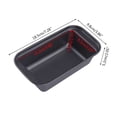 thumbnail image 4 of Milue Non Stick Loaf Bread Pan Bakeware Carbon Steel Rectangle Deep Plate Tray Cake Mold Kitchen Baking Tools, 4 of 12