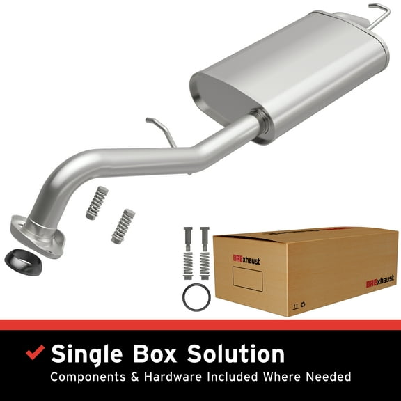 BRExhaust OE Replacement Exhaust System Kit 116-0626: Compatible with 2003-2013 Toyota Corolla 1.8L