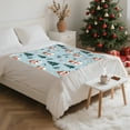 thumbnail image 6 of Steadline Festive Christmas Blanket - 100x75cm Soft Polyester Throw with Holiday Gift Box Pattern for Sofa Bed Couch Decor Winter Warmth Seasonal Home Decoration, 6 of 7