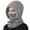 Grey, variant on Women's Winter Hat with Integrated Scarf and Face Mask, Fleece Lined Knit Beanie for Cold Weather, Windproof Cycling Cap with Neck Warmer, Thermal Balaclava Style Hooded Hat - Black