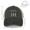 thumbnail image 2 of Walk for Peace Black Hat Adjustable Funny Fashion Unisex Baseball Cap for Men Women, 2 of 7