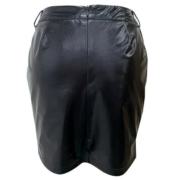 gakvbuo Short Leather Mini Skirts For Women Womens Sexy