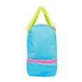 thumbnail image 5 of CRCKT Kids 12.5" Weekender Polyester Duffel with Drop Bottom Shoe Compartment - Blue, Green, Pink Colorblock, 5 of 9