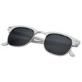 thumbnail image 4 of grinderPUNCH Polarized Hamilton Premium Club White Half Frame Horn Rimmed Adult Sunglasses Women, 4 of 6