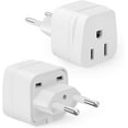 thumbnail image 1 of Bates- European Travel Plug Adapter, 2 Pack, Type C, US to Europe Plug Adapter, 1 of 6