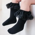 thumbnail image 5 of Baby Knee High Socks Non Slip Socks Lace Ruffled Long Stockings for Infants Toddlers Kids Boys Girls Spring Autumn, 5 of 8