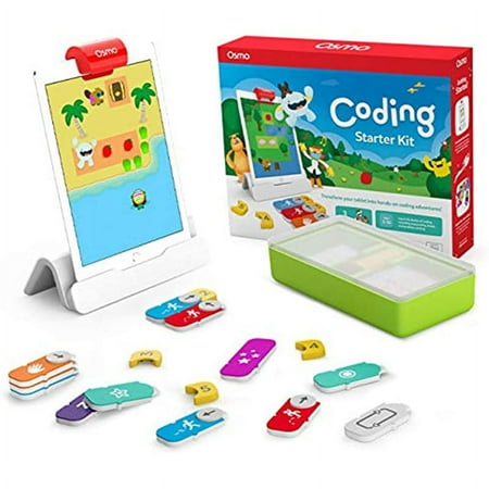 Osmo - Coding Starter Kit for iPad - 3 Educational Learning Games - Ages 5-10+ - Learn to Code, Coding Basics & Coding Puzzles - STEM Toy (Osmo iPad Base Included)