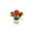 Orange, variant on Ljiaocrou Artificial Plastic Flowers, Fake Rose Bonsai, Indoor Home Office Desk Windowsill Decor, Durable Fade-Resistant Plastic Material Potted Vegetation, Compact Size for Low Maintenance Display