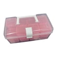 thumbnail image 1 of Estuche para guardar joyas,Estuche transparente para guardar joyas con 32 compartimentos,Caja de almacenamiento de aretes de gran capacidad de 32 unidades,Organizador de joyas portátil con Rosa, 1 of 8