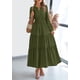 thumbnail image 3 of Vestido PRETTYGARDEN 2025 Maxi Verde Militar Manga Larga Talla L, 3 of 7