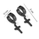 thumbnail image 2 of Aretes cruz hombre pendientes piercing arracada acero inoxidable 2 pzs negro unitalla, 2 of 2