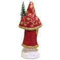 thumbnail image 2 of Pinnacle Peak Trading Co Glitter Santa German Paper Mache Candy Container, 2 of 2