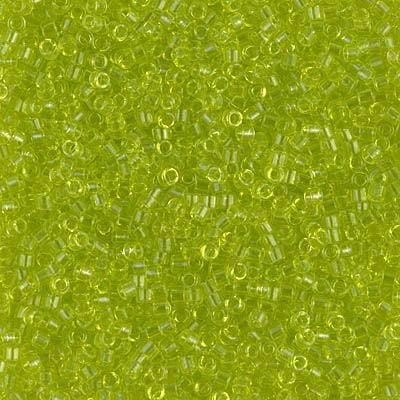 Miyuki Delica Seed Beads DB0712 DB712 11/0 Transparent Chartreuse 7.2 Grams