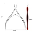 thumbnail image 4 of 4PCS Manicure Tool Set Stainless Steel Creative Cuticle Pusher Cuticle Remover, 4 of 8