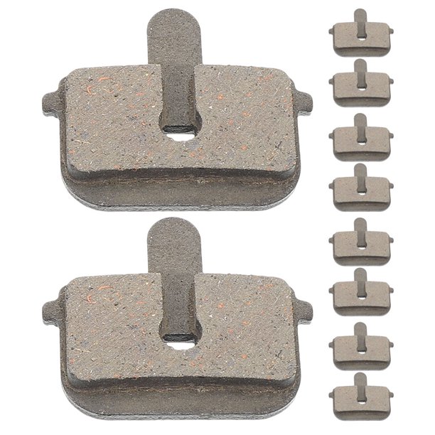 5 pares de pastillas de freno universales para bicicleta, semimetálicas, de repuesto para frenos de disco hidráulicos de bicicleta de montaña, bicicletas eléctricas y scooters eléctricos.