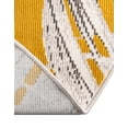 thumbnail image 5 of Unique Loom Blossom Collection Area Rug - Montego (5' 3" x 7' 10" Oval Yellow/Ivory), 5 of 7