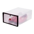 thumbnail image 2 of Caja De Almacenamiento De Zapatos Tipo Cajón Transparente De Plástico Apilable Portátil Organizador De Contenedores Con Tapa Speravity HA025600-00, 2 of 7