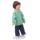 thumbnail image 4 of Muñeca de niño en miniatura, escala 1:12, suéter verde, pelo marrón, minifiguras de niño para decoración, 4 of 5