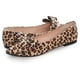 thumbnail image 2 of Zapatos planos TN TANGNEST, a la moda para mujer, con lazo, leopardo, amarillo, 2 of 7