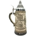 thumbnail image 4 of Oktoberfest Haus Brown Ceramic Authenticated German Beer Stein with Metal Lid 0.4L, 4 of 4