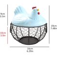thumbnail image 5 of Creative Egg Baskets, Egg Basket with Lid and Ceramic Handles, Snack Fruit Container Kitchen Hen Decor, Storage Basket, 5 of 5