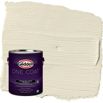 Glidden One Coat Vanilla Love / Off-White Semi-Gloss Exterior Paint with Primer, 1 Gallon