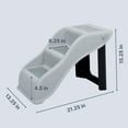 thumbnail image 3 of TRIXIE 3 Step Pet Stairs, Lightweight & Collapsible, Easy to Store, Non-Slip Treads, Gray, 3 of 6