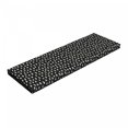 thumbnail image 1 of Rain Bench Pad, Brush Stroke Style Raindrops Pattern on Dark Background Print, HR Foam Cushion with Decorative Fabric Cover, 45" x 15" x 2", Charcoal Grey Eggshell, by Ambesonne, 1 of 3