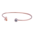 thumbnail image 2 of Pulsera Mujer Inicial Letra LuckyLy, Acero Inoxidable y Zirconia Cúbica, Modelo Sonia rosa UNITALLA, 2 of 8