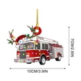 thumbnail image 2 of Decoración colgante personalizada para árbol de Navidad Sincero camión de bomberos, 2 of 9