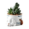 thumbnail image 1 of Ceramic Flowerpot Flowerpot Animal Cartoon Ceramic Multi-color Vertical Garden Pots for Home, 1 of 6