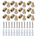 thumbnail image 3 of Separador de clavos publicitarios 12 juegos Clavos publicitarios Tornillos separadores de acero inoxidable Soporte de pared Montajes Hardware 16x25mm, 3 of 8