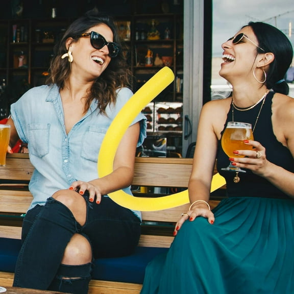 OUNONA Jumbo Pool Noodle Set with Bright Foams Swim Noodles for Party Fun 2pcs