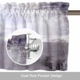 thumbnail image 6 of Purple Gray Kitchen Curtain Valances for Windows Farmhouse Short Curtains, Modern Oil Painted Art Abstract Geometric Rod Pocket Valance Curtain for Bedroom Cafe Living Room, 6 of 8