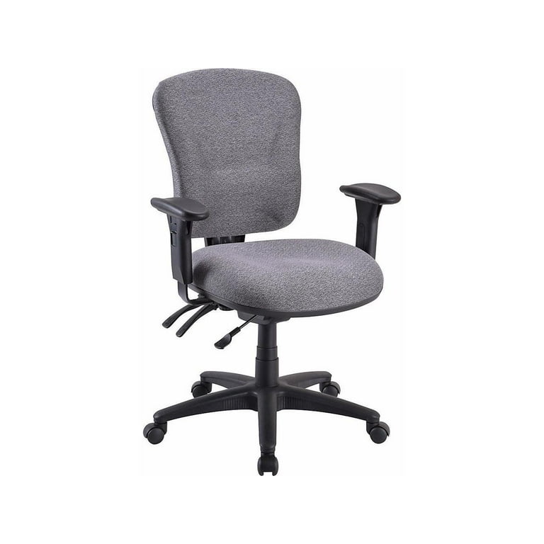 Lorell Accord Series Mid-Back Task Chair - Gray Polyester Seat - Black Frame - 1 Each Lorell Accord Series Mid-Back Task Chair - Gray Polyester Seat - Black Frame - 1 Each