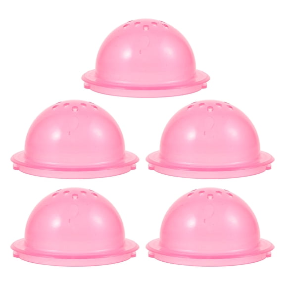 ROSENICE 5Pcs Hamster Tube End Round Plastic Stopper for Small Animal Toys Easy Installation 6.1x2.4in