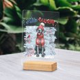 thumbnail image 2 of Hello Winter Great Dane Smiling in Red Scarf Hat Welcome Christmas Acrylic Plaque Sign Ashwood Base Danes Dog Lover Gifts Home Desk Decor - 00017, 2 of 5