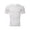 White, variant on Jizyo Mens Muscle Slim T-shirt Running Sports Shirt Gym Workout Athletic Top Bodybuilding Muscle Tee Black M