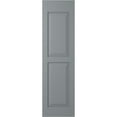 thumbnail image 6 of Ekena Millwork 12"W x 40"H Americraft Two Equal Flat Panel Exterior Real Wood Shutters (Per Pair), Ocean Swell, 6 of 10