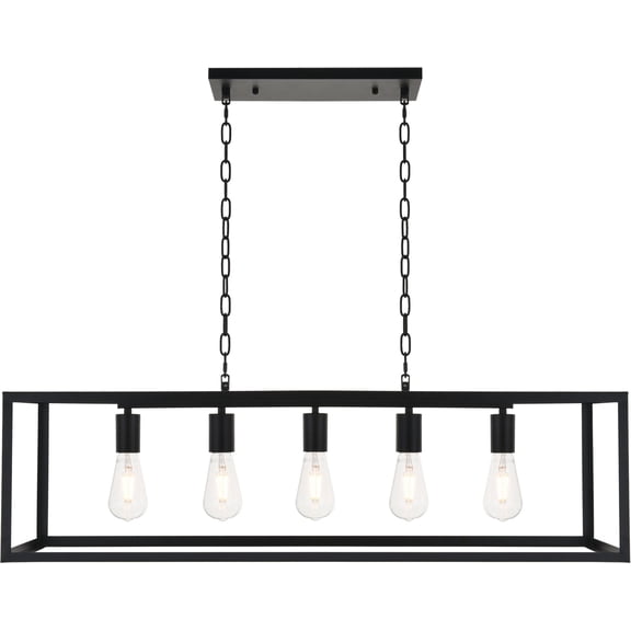 Resolute 5 light black Pendant
