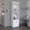 White, variant on White 5-Shelf Bar Cabinet with Pullout Shelf / Convenient for Drink Preparation