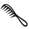 thumbnail image 1 of Wide Tooth Shark Plastic Comb Detangler Curly Hair Hairdressing Comb, 1 of 5