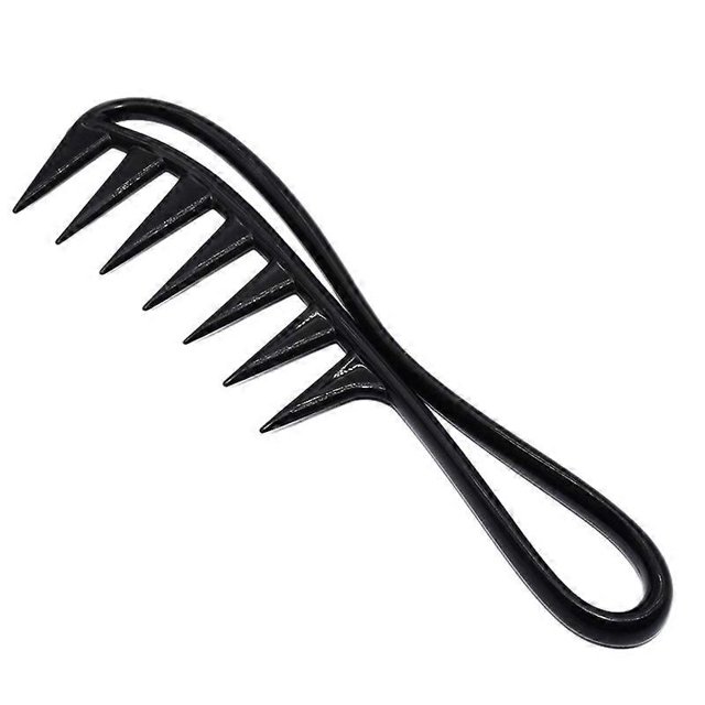 Wide Tooth Shark Plastic Comb Detangler Curly Hair Hairdressing Comb