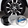 thumbnail image 2 of 4 Pcs 56/60mm Autocollant de Couverture Centrale de Roue de Voiture Capuchon de Moyeu Accessoire Auto pour Rdesign T6 AWD C30 C70 S40 S60 S70 S80 S90 V40 V50 60BKG BK pour Volvo, 2 of 6